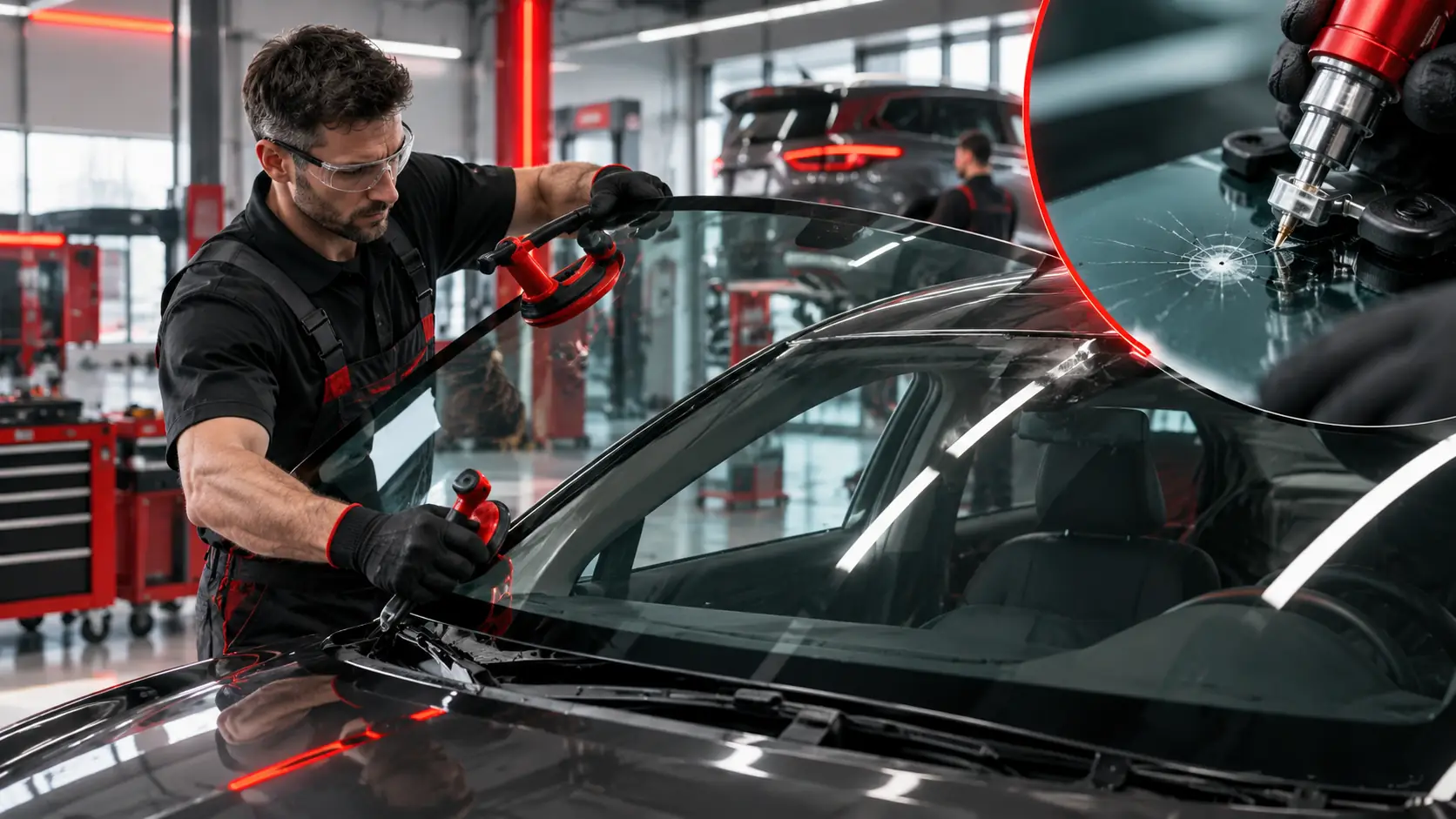 Reparación y sustitución de lunas del coche